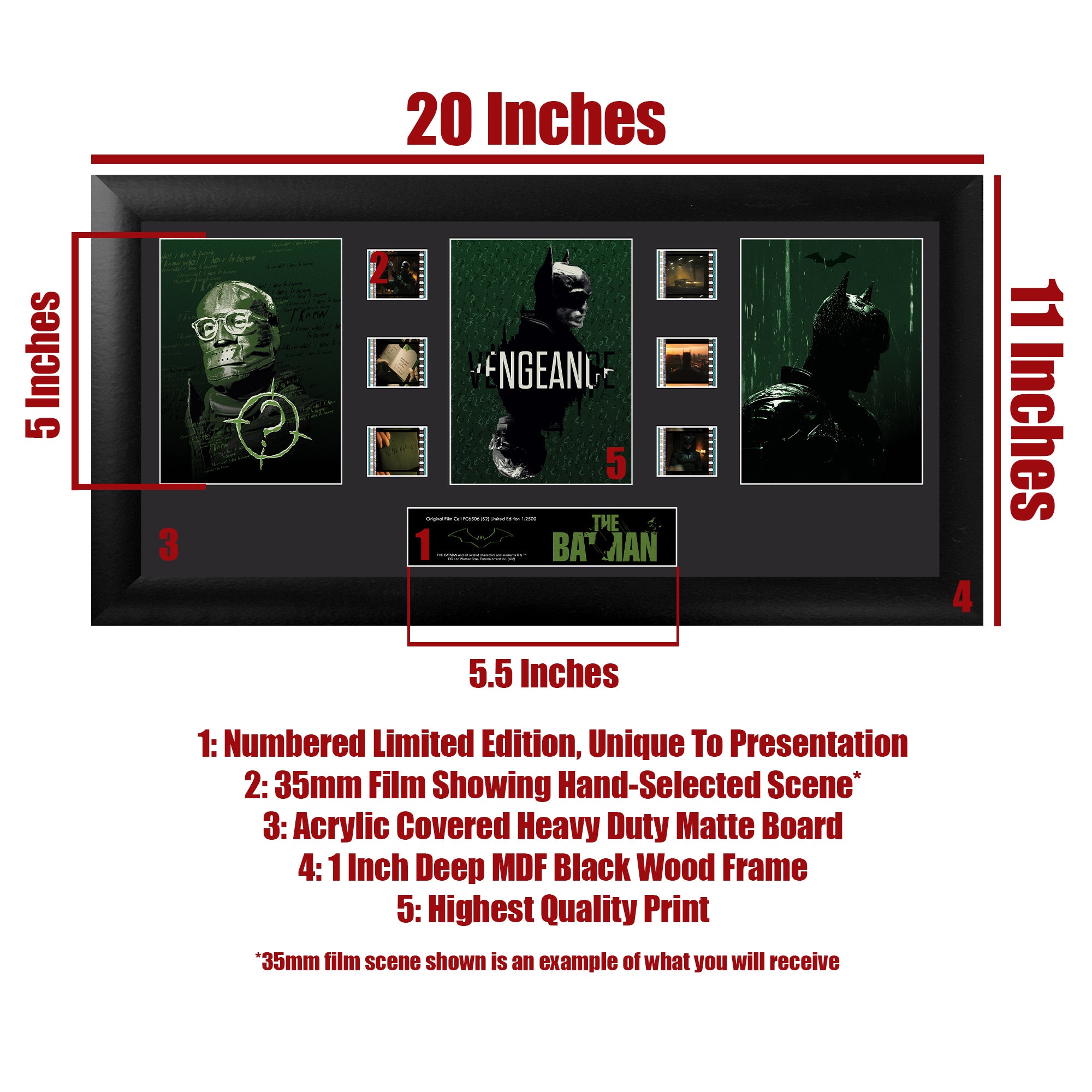 The Batman (S2) Limited Edition Trio Framed FilmCells Presentation USFC6506