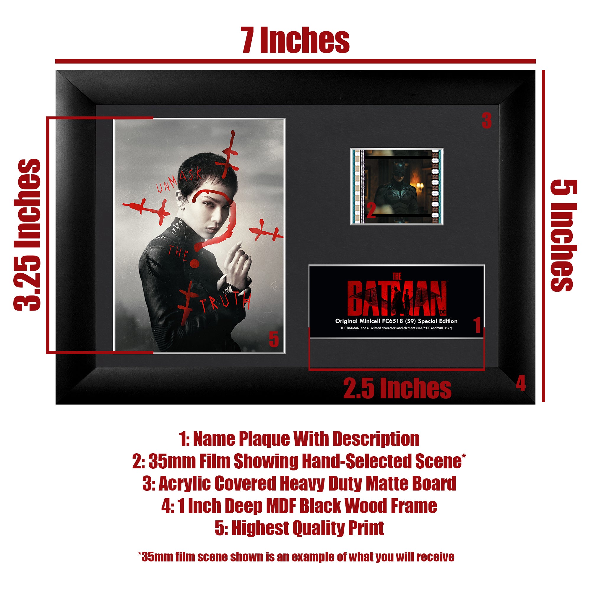 The Batman (Catwoman) Minicell FilmCells Framed Desktop Presentation USFC6518