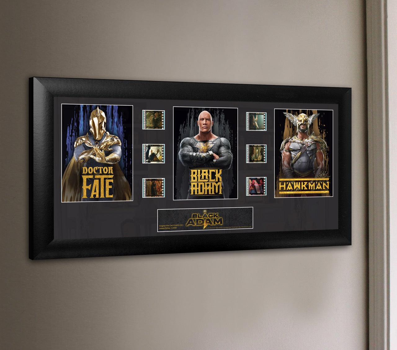 Black Adam (S1) Limited Edition Trio Framed FilmCells Presentation USFC6522