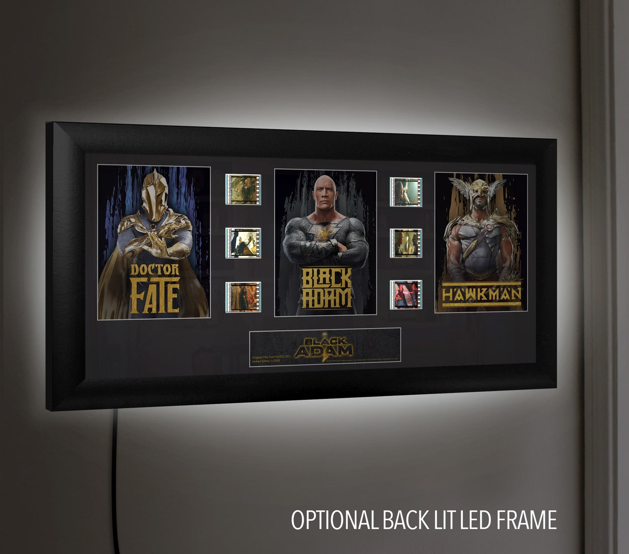 Black Adam (S1) Limited Edition Trio Framed FilmCells Presentation USFC6522