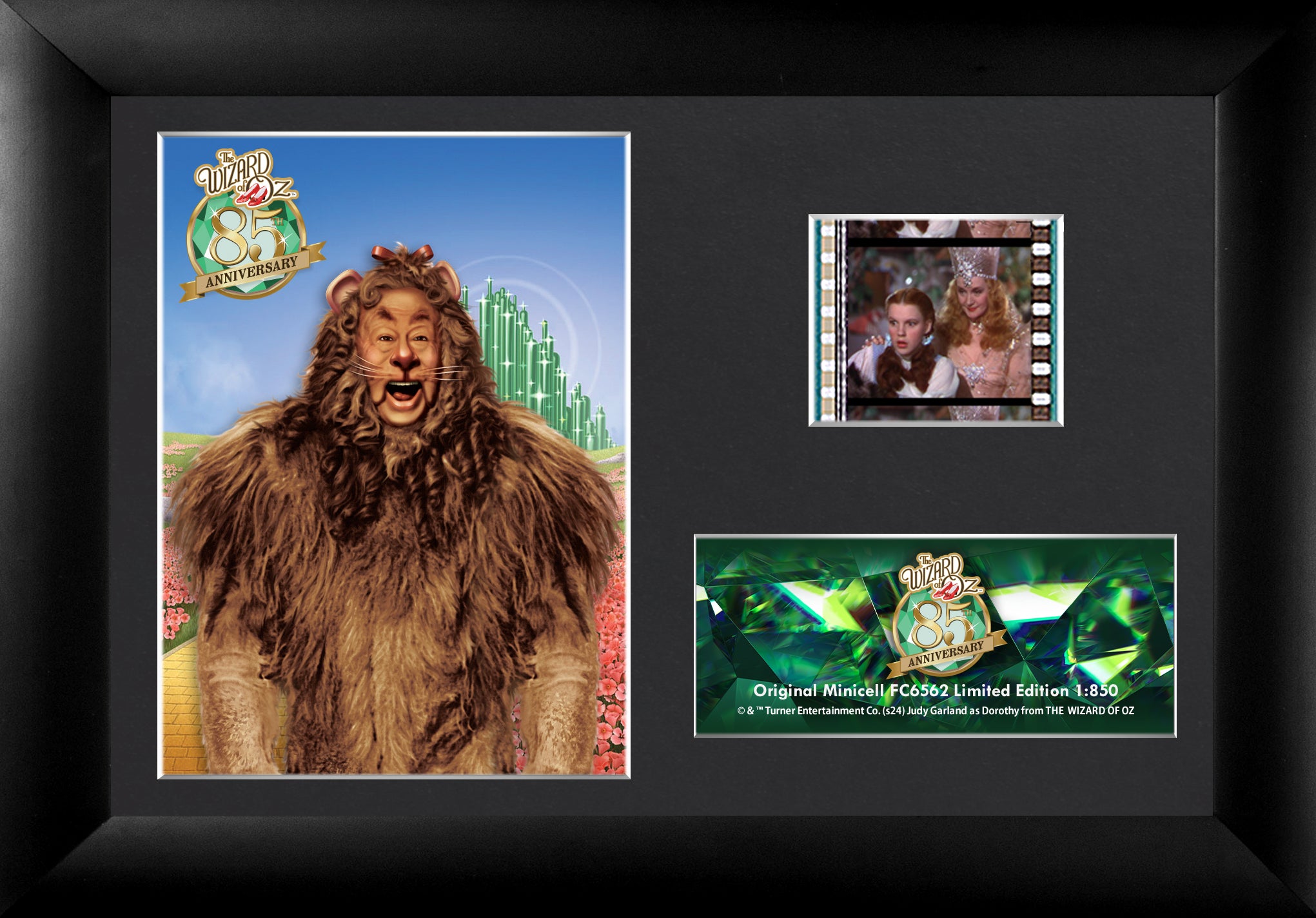 The Wizard of Oz (85th Anniversary – Cowardly Lion) Minicell FilmCells Framed Desktop Presentation USFC6562