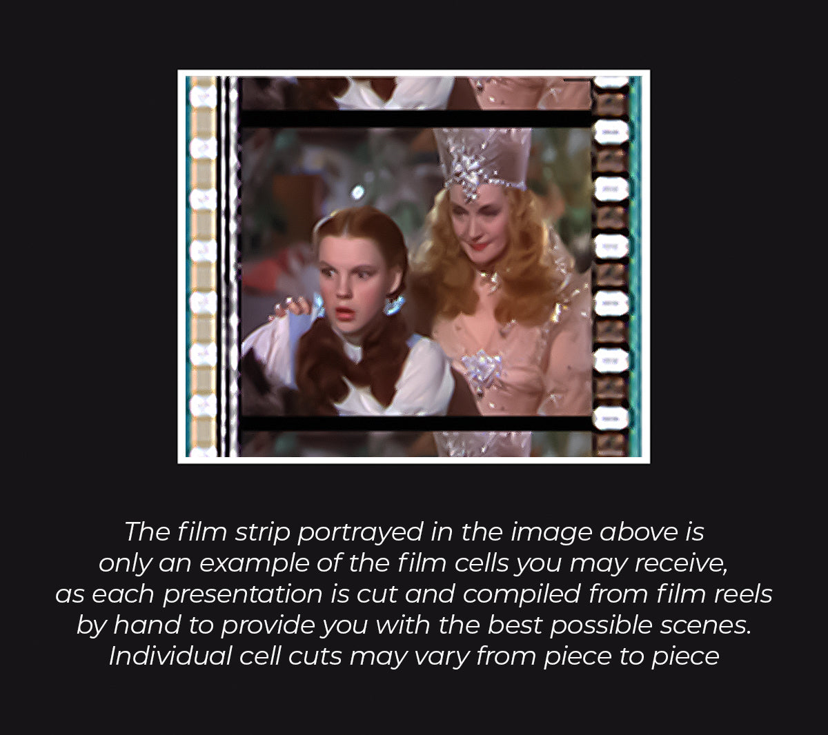 The Wizard of Oz (85th Anniversary - Glinda the Good Witch) Minicell FilmCells Framed Desktop Presentation USFC6563