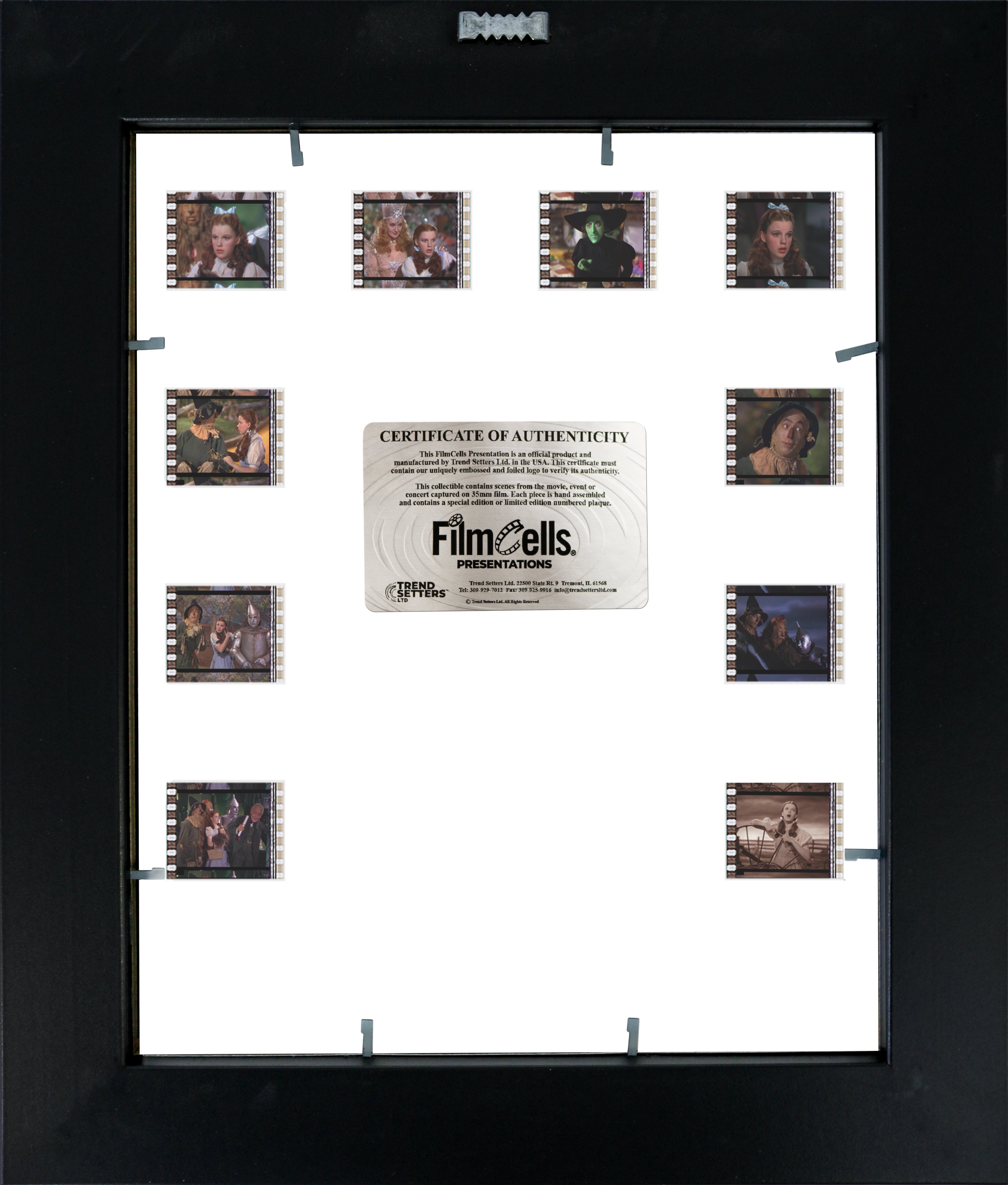 The Wizard of Oz (85th Anniversary - Official Logo) FilmCells Presentation Mini Montage Framed Art USFC6565
