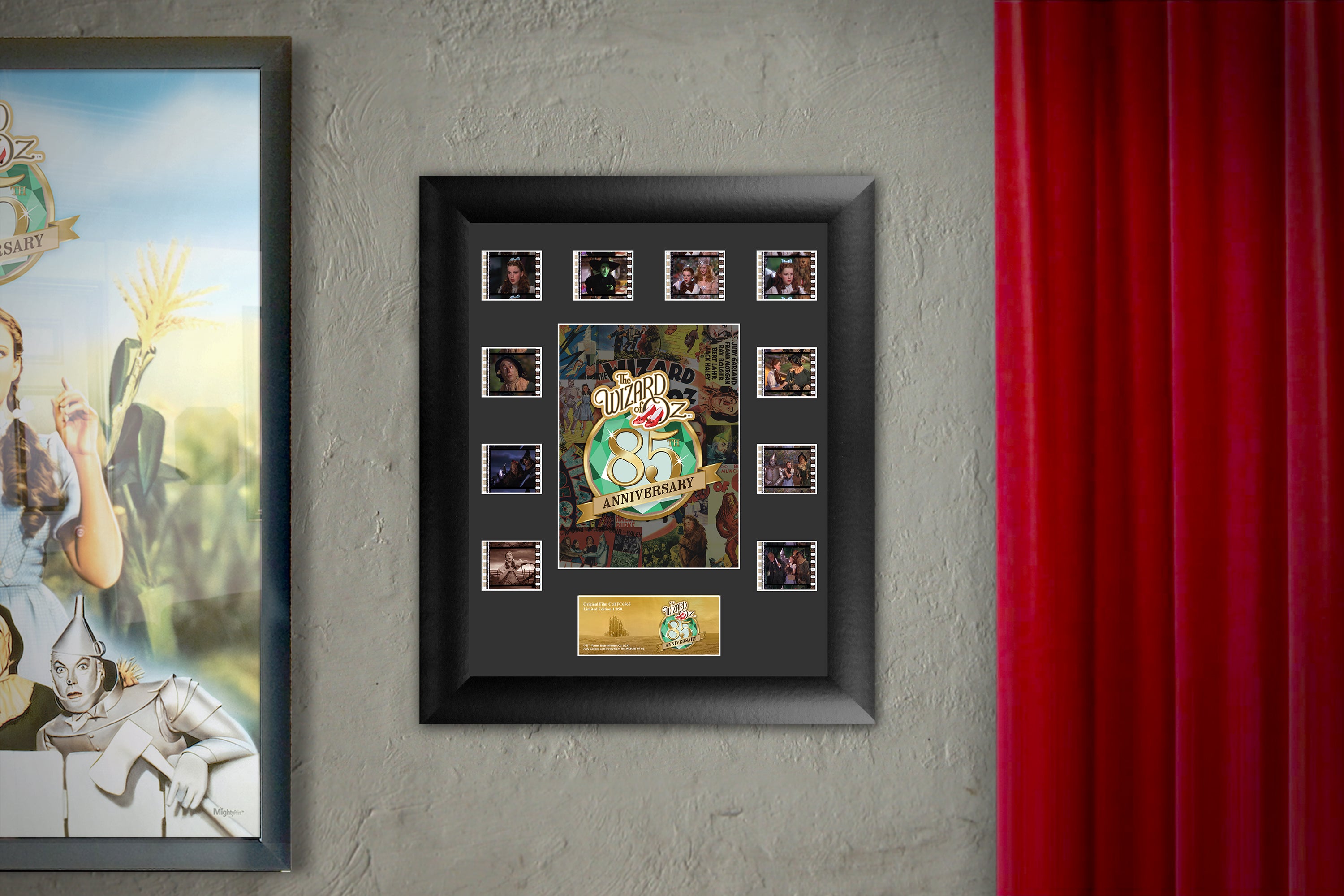 The Wizard of Oz (85th Anniversary - Official Logo) FilmCells Presentation Mini Montage Framed Art USFC6565