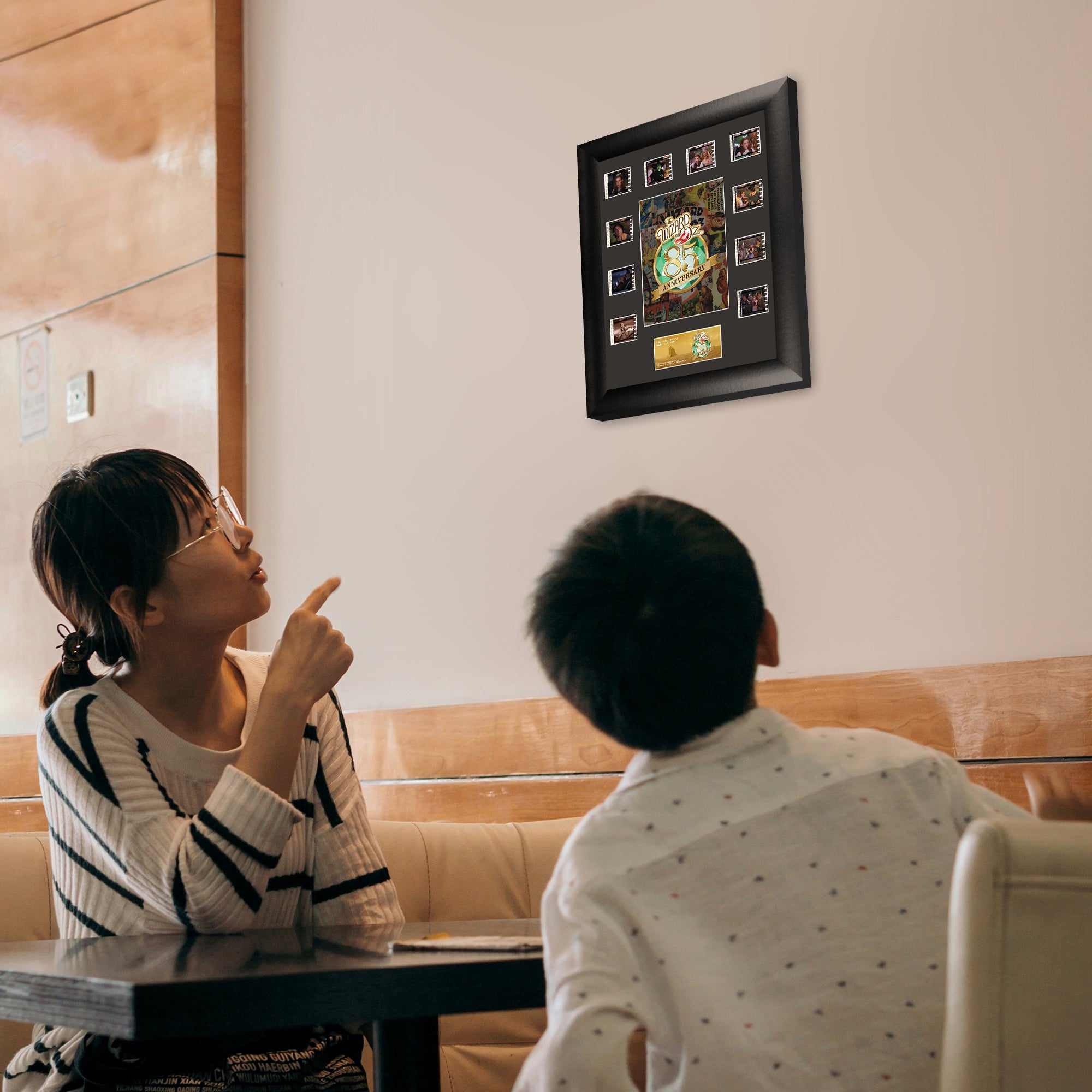 The Wizard of Oz (85th Anniversary - Official Logo) FilmCells Presentation Mini Montage Framed Art USFC6565
