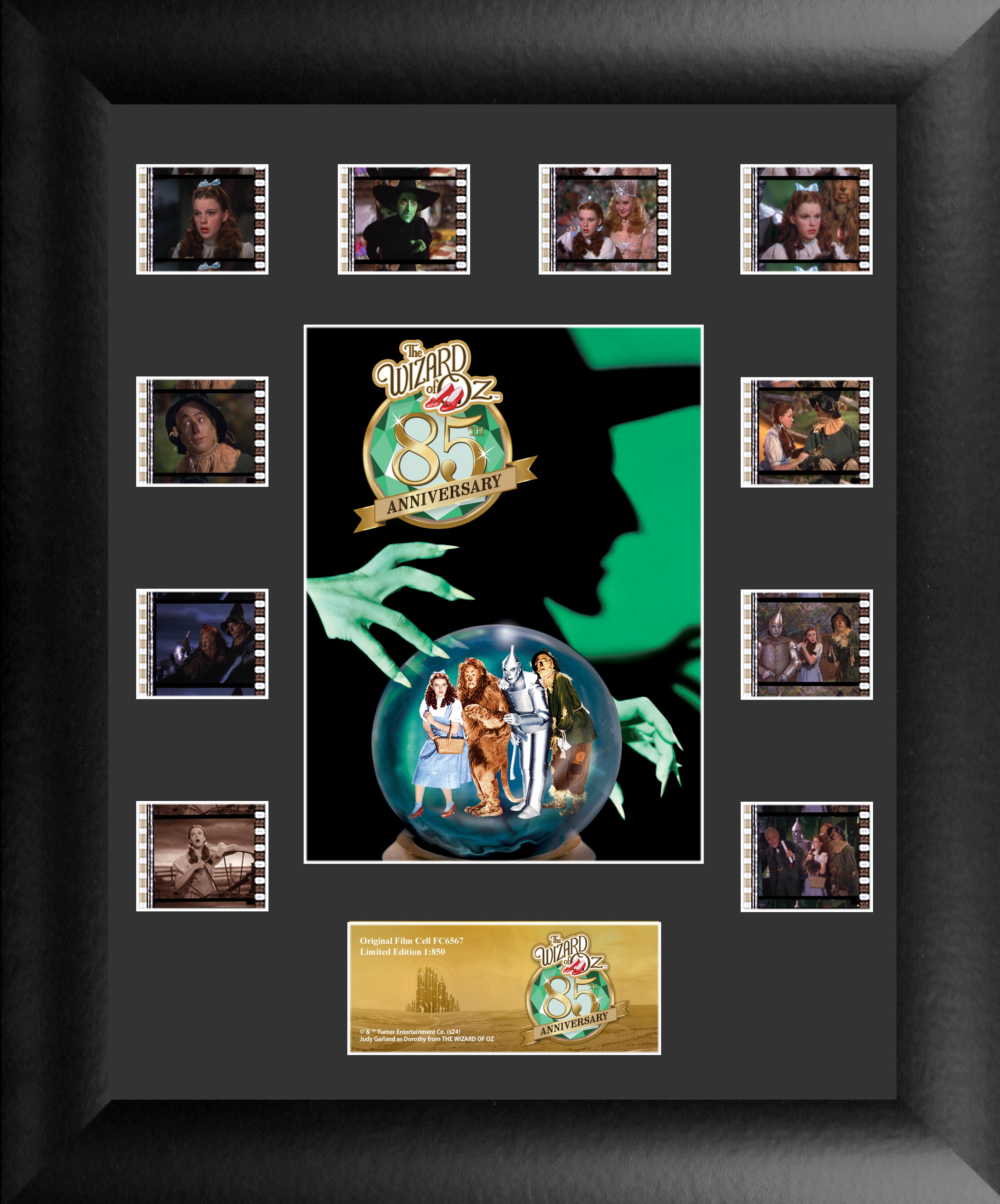 The Wizard of Oz (85th Anniversary – Wicked Witch of the West) FilmCells Presentation Mini Montage Framed Art USFC6567