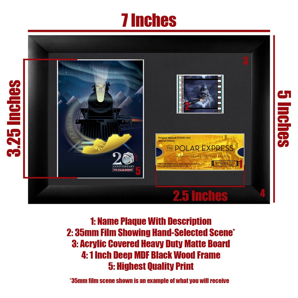 Polar Express (S5) Minicell FilmCells Framed Desktop Presentation USFC6583