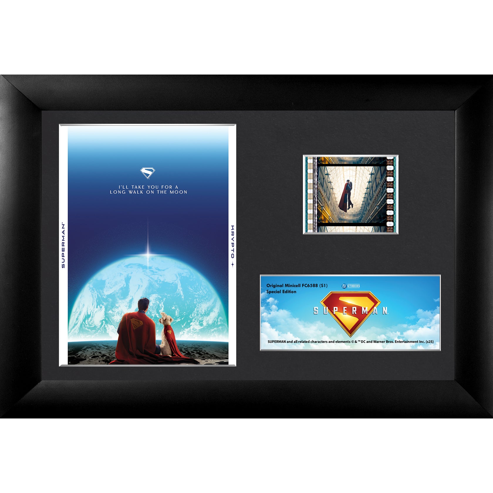 Superman (2025) (Superman and Krypto) Minicell FilmCells™ Framed Desktop Presentation USFC6588