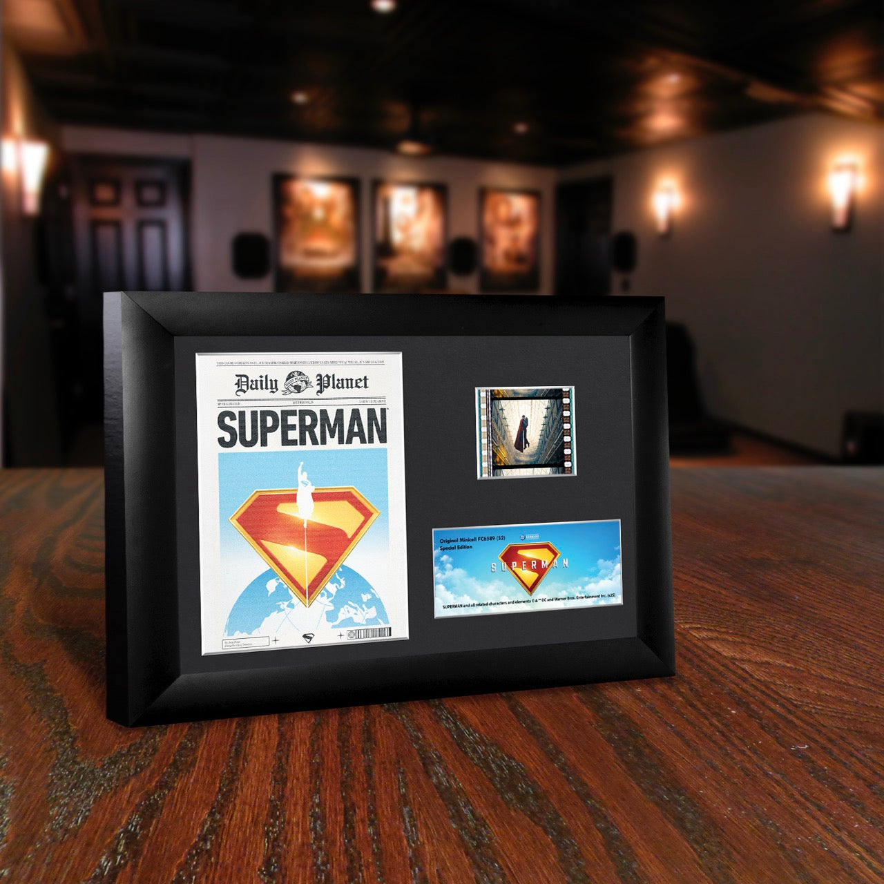 Superman (2025) (A Hero Rises) Minicell FilmCells™ Framed Desktop Presentation USFC6589
