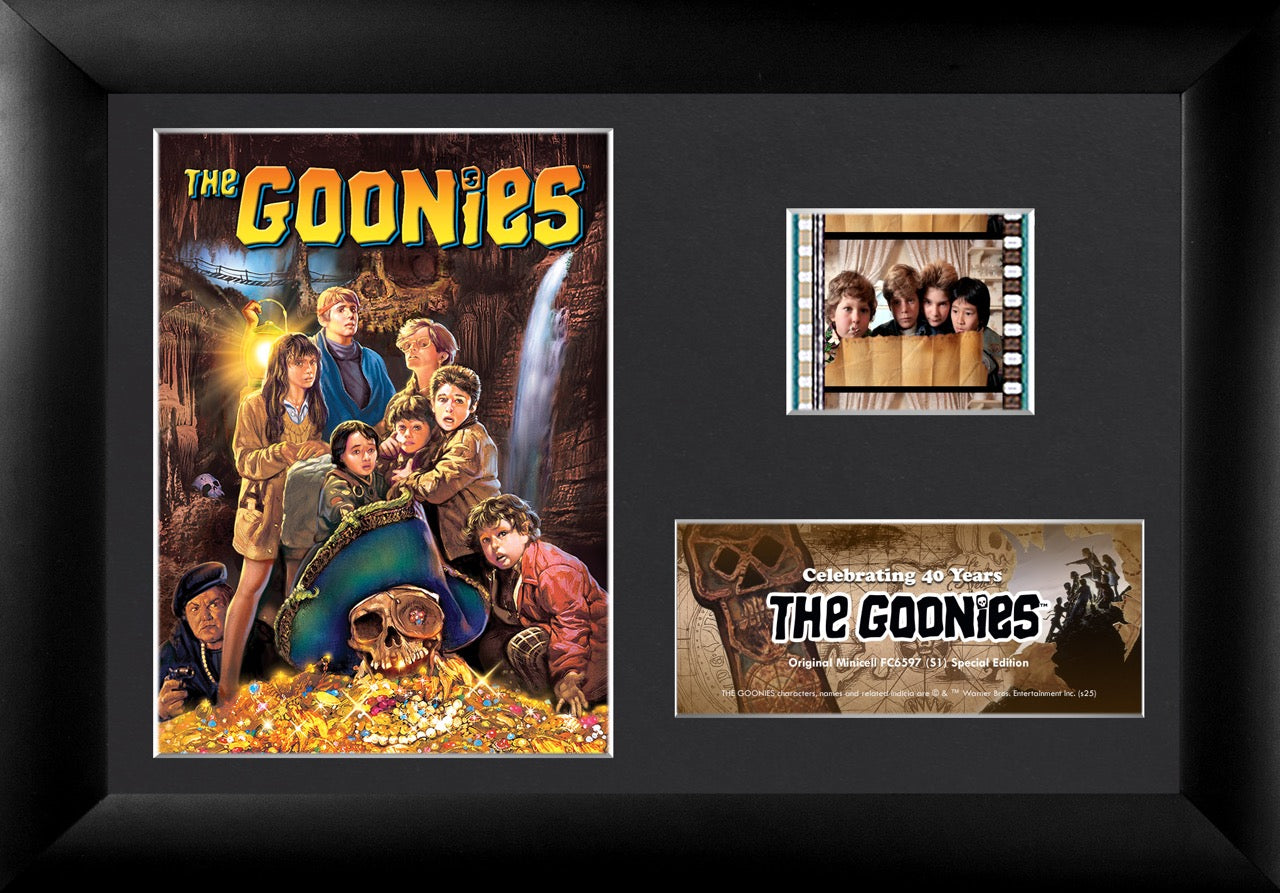 The Goonies 40th Anniversary (One-Eyed Willy’s Treasure) Minicell FilmCells™ Framed Desktop Presentation USFC6597