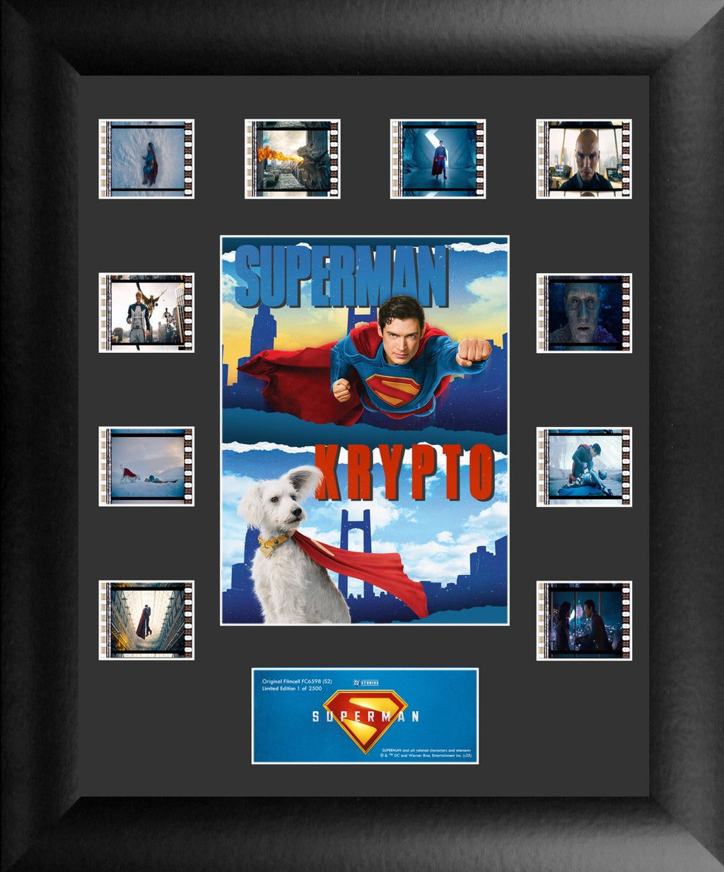 Superman (2025) (Superman & Krypto) Mini Montage Framed FilmCells™ Presentation USFC6598