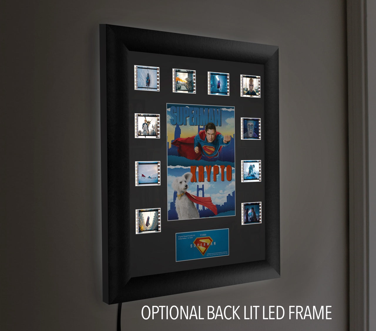 Superman (2025) (Superman & Krypto) Mini Montage Framed FilmCells™ Presentation USFC6598