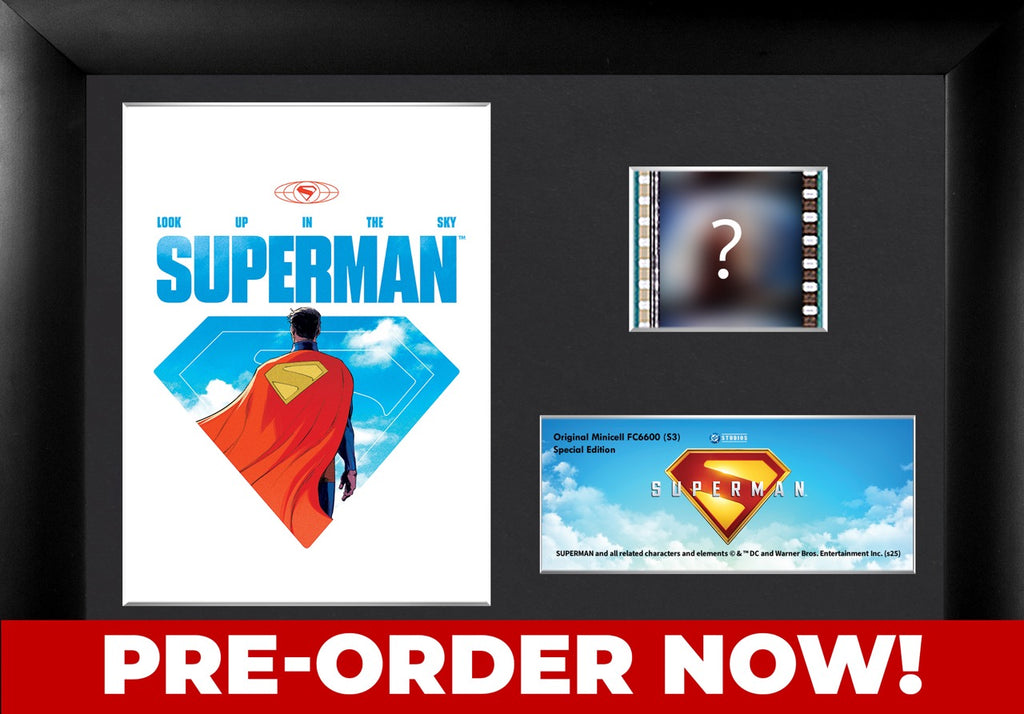 (PREORDER) Superman 2025 (Look Up In The Sky) Minicell FilmCells™ Framed Desktop Presentation USFC6600