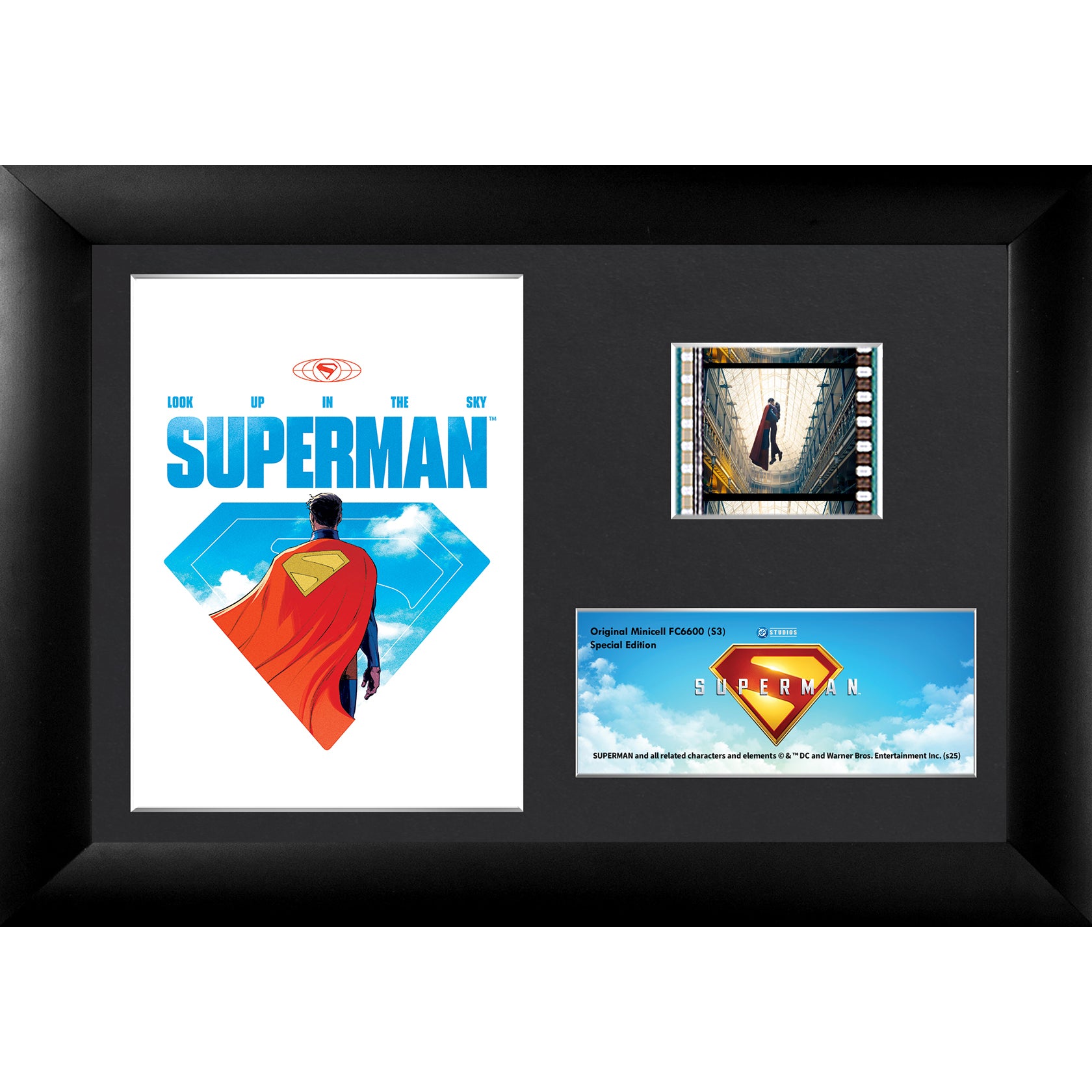 Superman (2025) (Look Up In The Sky) Minicell FilmCells™ Framed Desktop Presentation USFC6600