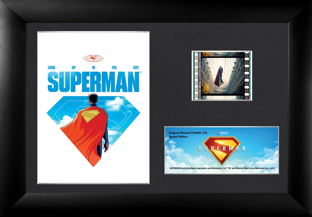 Superman 2025 (Look Up In The Sky) Minicell FilmCells™ Framed Desktop Presentation USFC6600