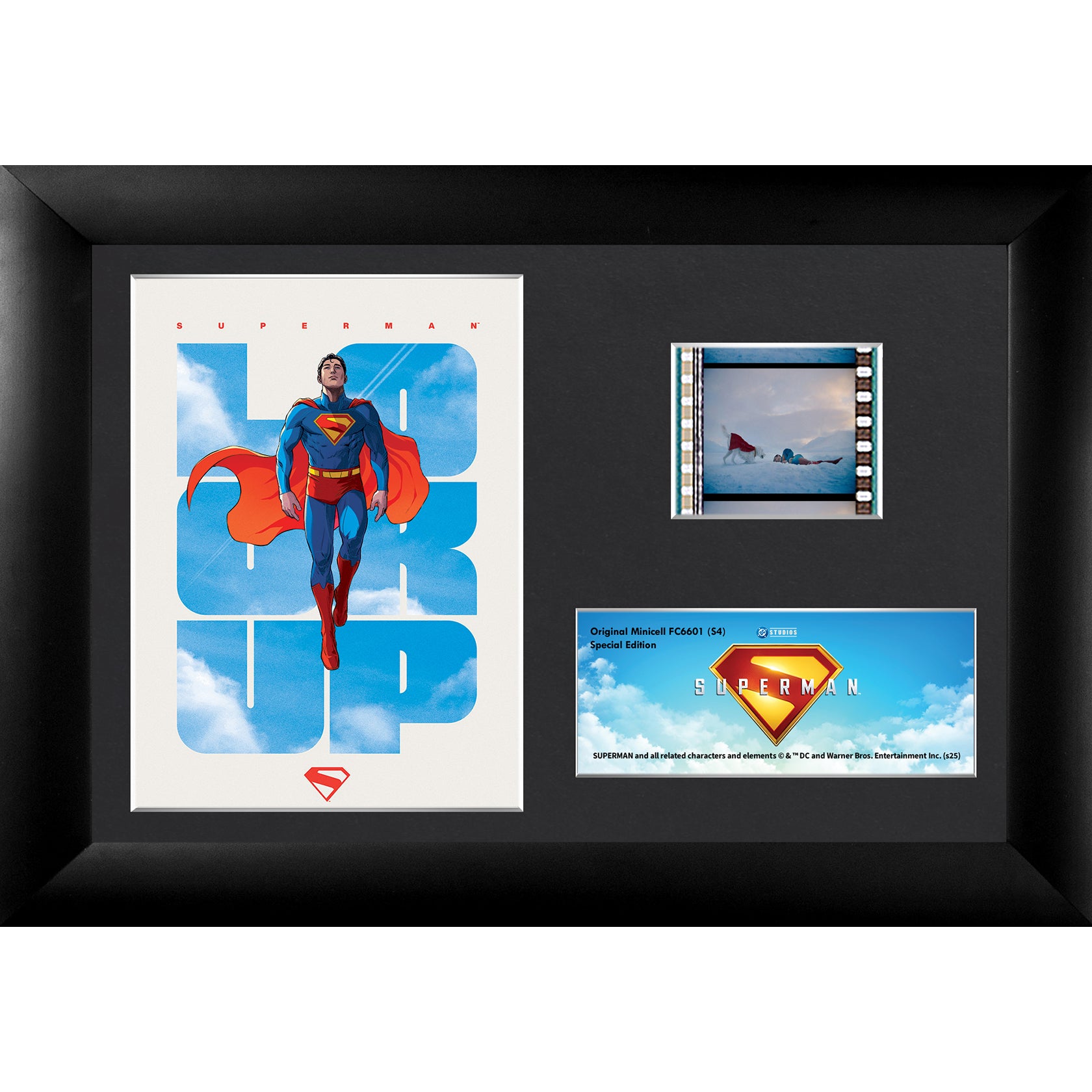 Superman (2025) (Look Up) Minicell FilmCells™ Framed Desktop Presentation USFC6601