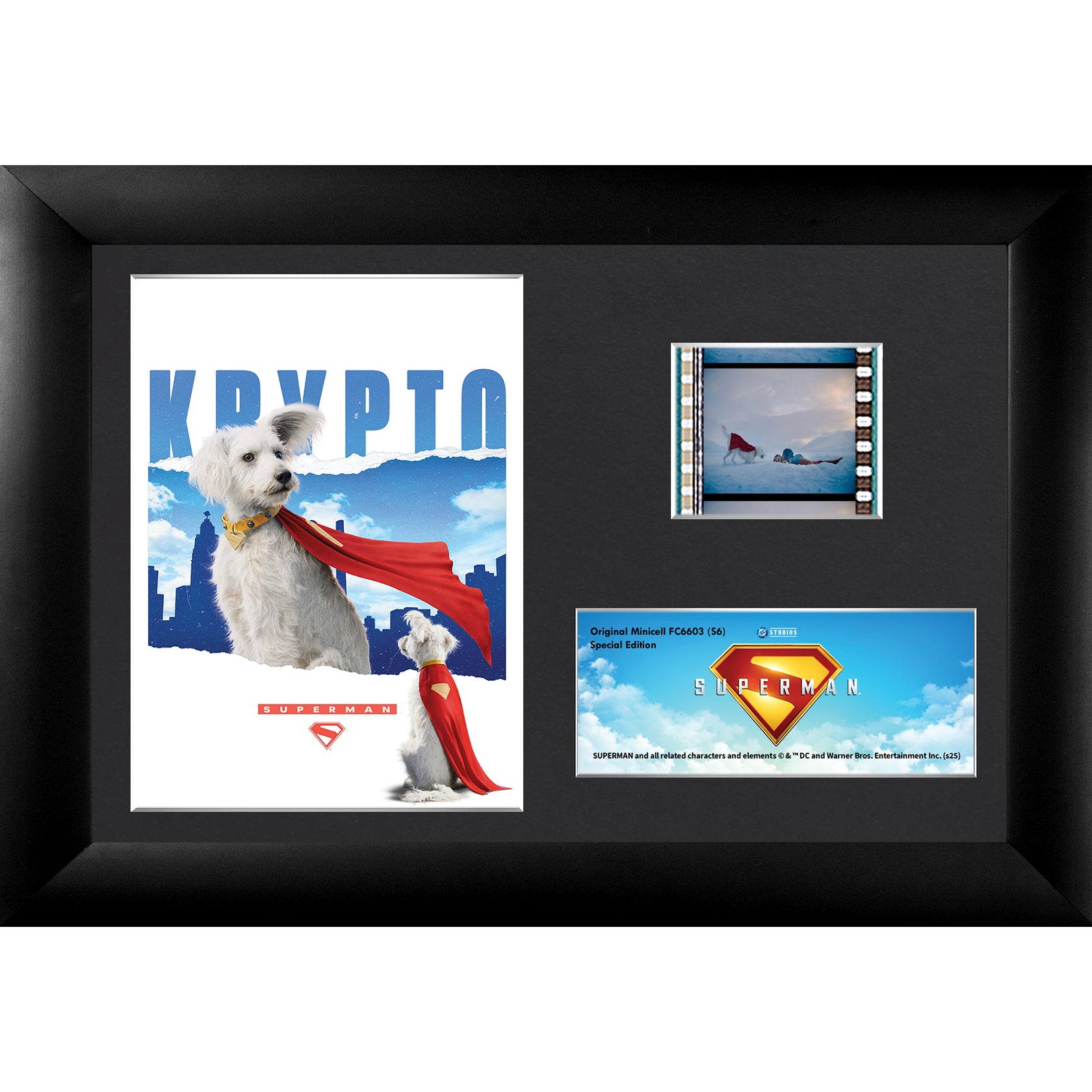 Superman (2025) (Krypto the Superdog) Minicell FilmCells Framed Desktop Presentation USFC6603