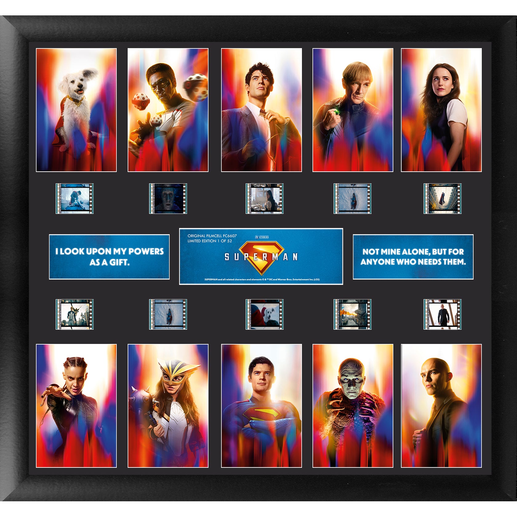 Superman (2025) (Legacy of Hope) Comic Con Exclusive FilmCells™ Presentation Limited Edition Montage Framed Art USFC6607