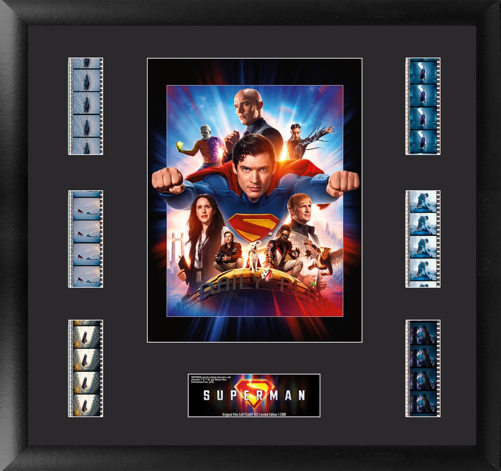 Superman (2025) (Heroes and Villains of Metropolis) FilmCells™ Presentation Limited Edition Montage Framed Art USFC6609