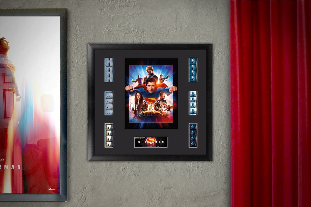 Superman (2025) (Heroes and Villains of Metropolis) FilmCells™ Presentation Limited Edition Montage Framed Art USFC6609