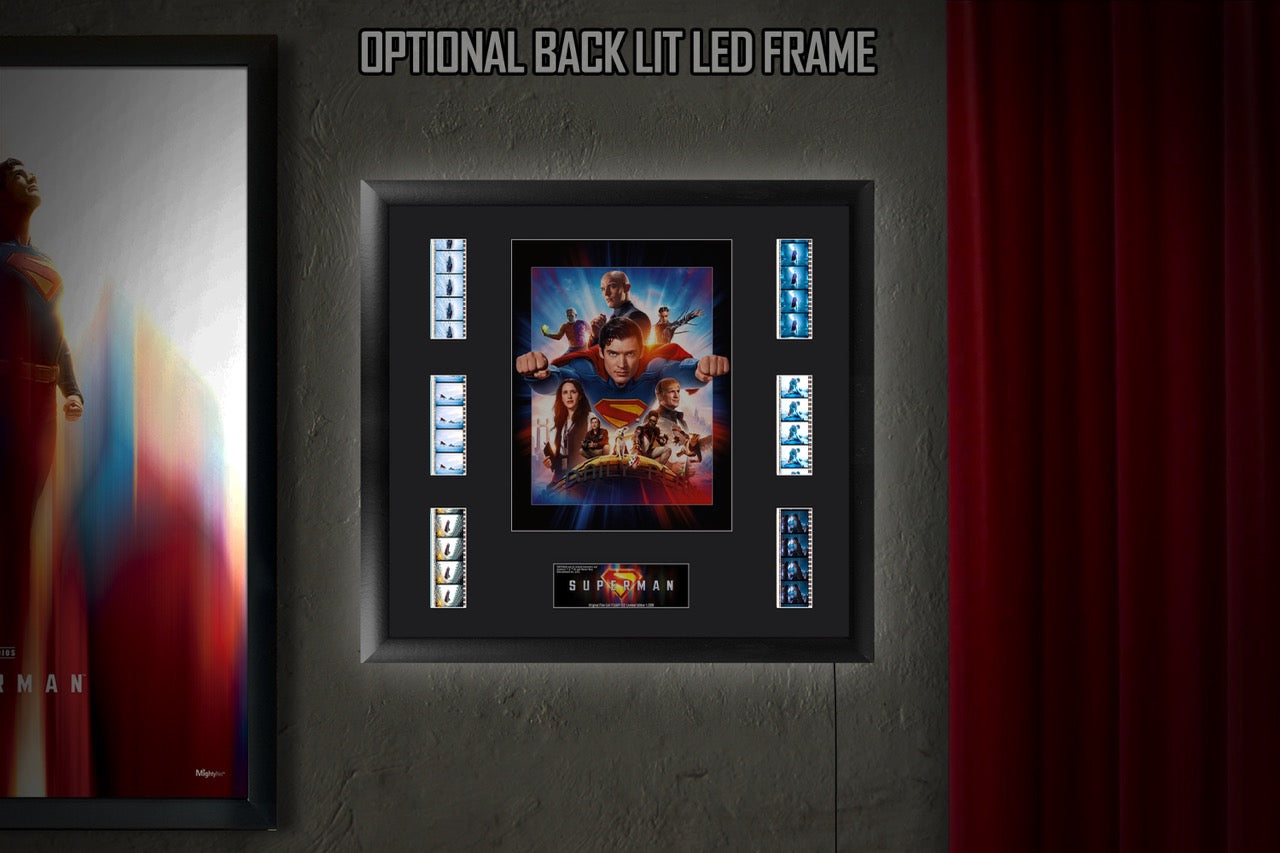 Superman (2025) (Heroes and Villains of Metropolis) FilmCells™ Presentation Limited Edition Montage Framed Art USFC6609