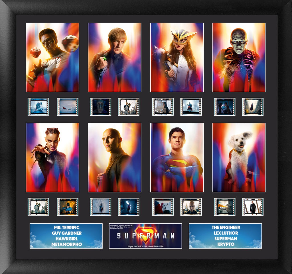 Superman (2025) (Heroic Ensemble) FilmCells™ Presentation Limited Edition Montage Framed Art USFC6613
