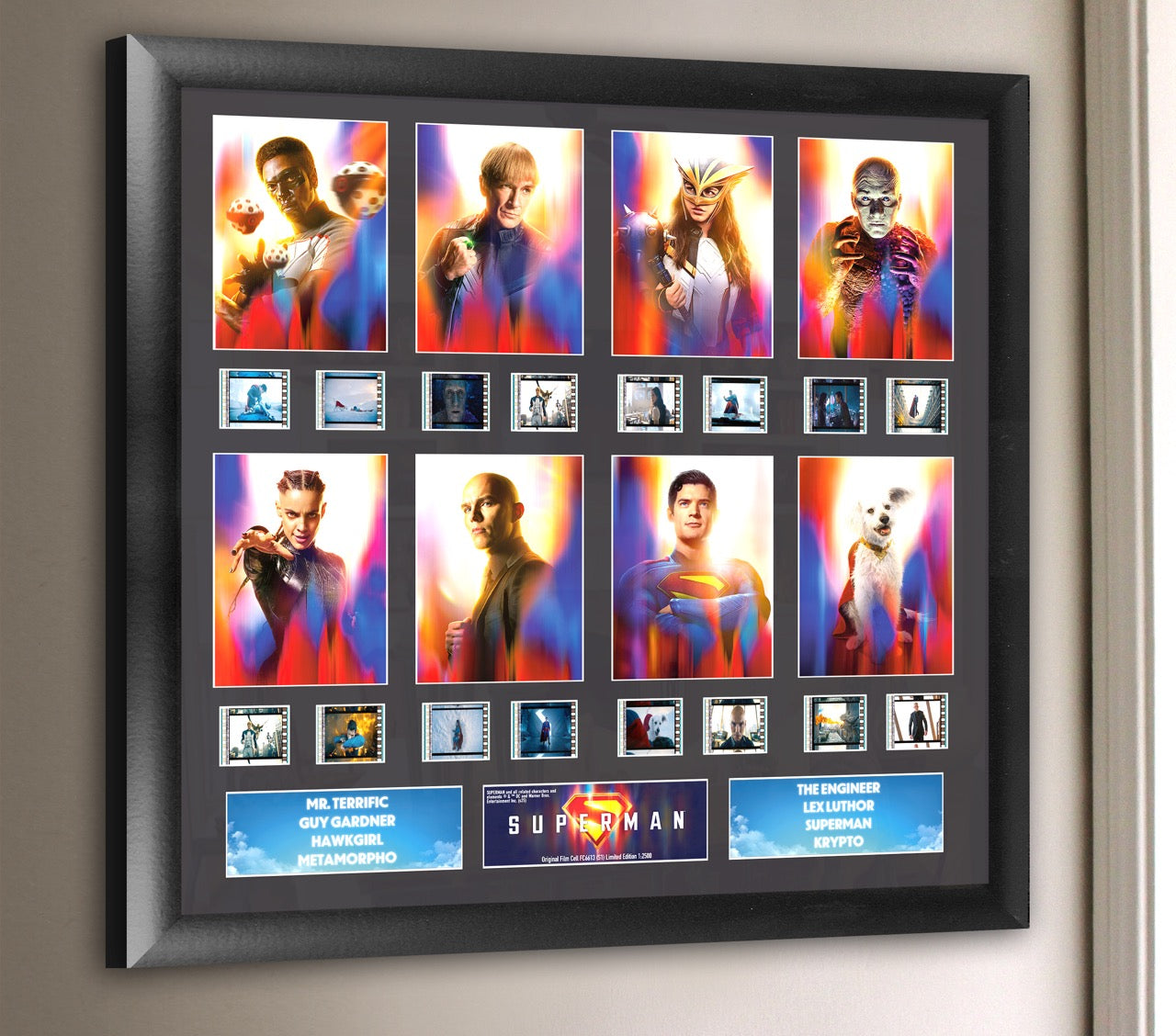 Superman (2025) (Heroic Ensemble) FilmCells™ Presentation Limited Edition Montage Framed Art USFC6613