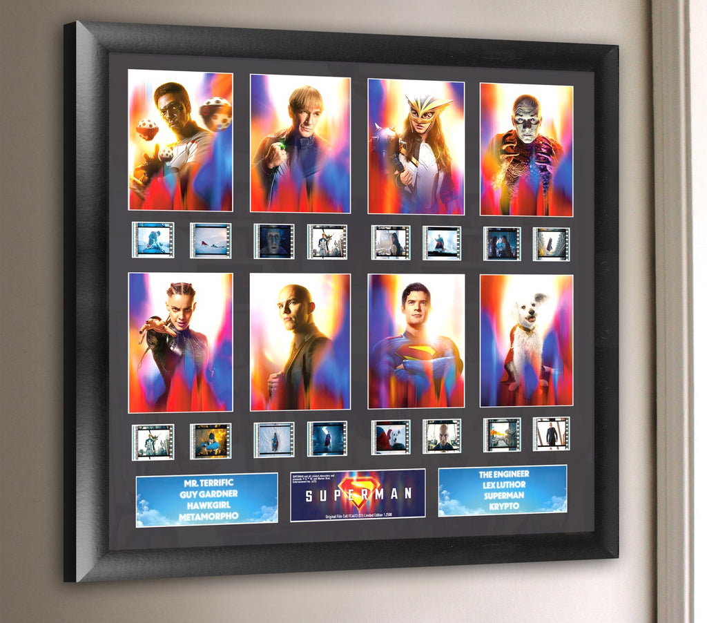 Superman (2025) (Heroic Ensemble) FilmCells™ Presentation Limited Edition Montage Framed Art USFC6613
