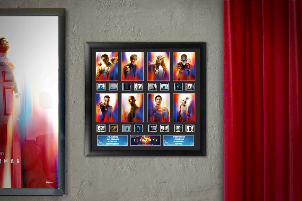 Superman (2025) (Heroic Ensemble) FilmCells™ Presentation Limited Edition Montage Framed Art USFC6613