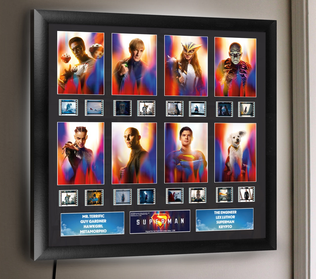 Superman (2025) (Heroic Ensemble) FilmCells™ Presentation Limited Edition Montage Framed Art USFC6613