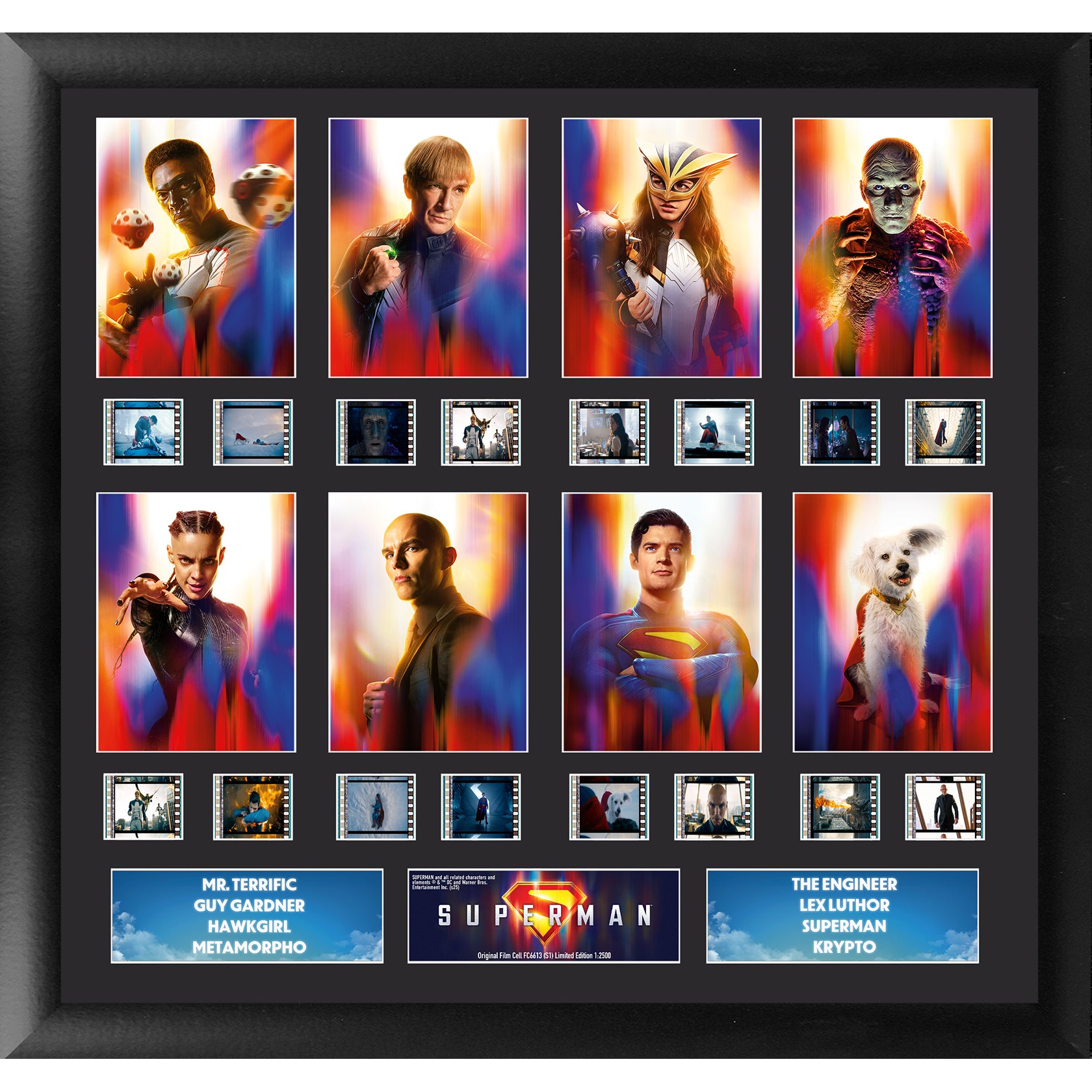 Superman (2025) (Heroic Ensemble) FilmCells™ Presentation Limited Edition Montage Framed Art USFC6613