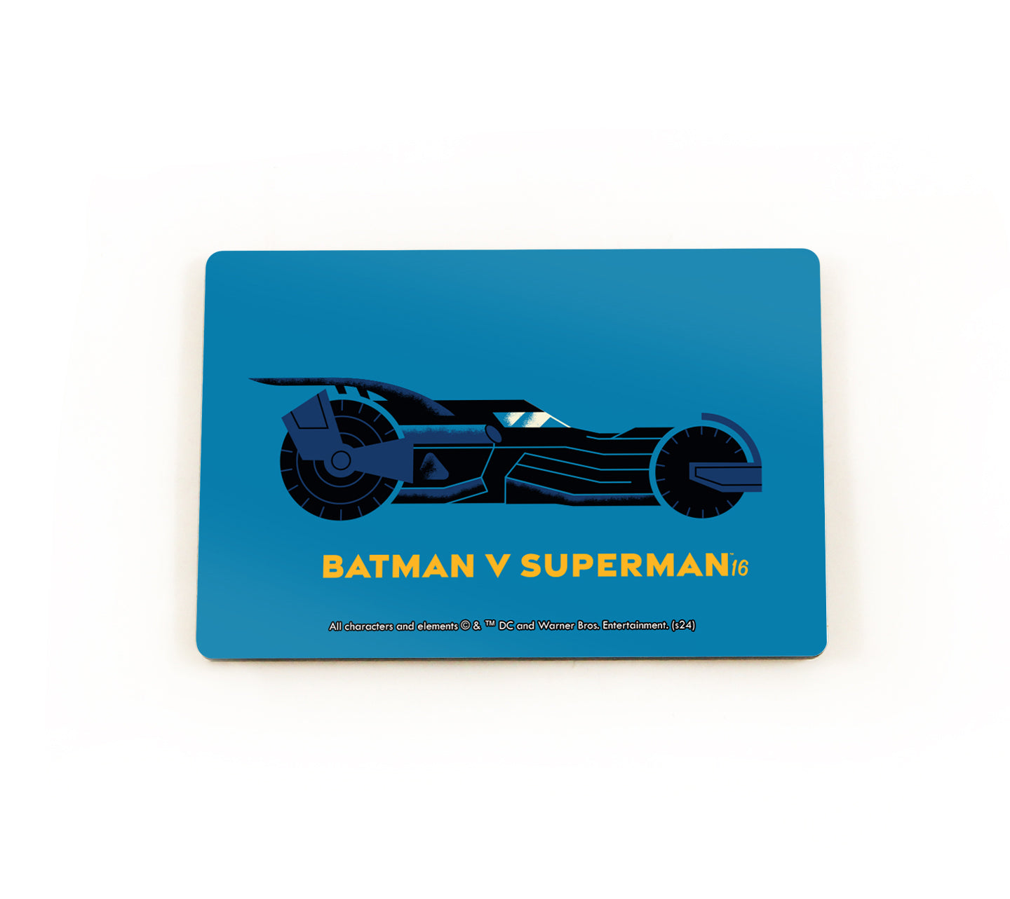 Batman 85th Anniversary (Batman V Superman Batmobile 2016) Hardboard Rectangle Magnet HBDMH034