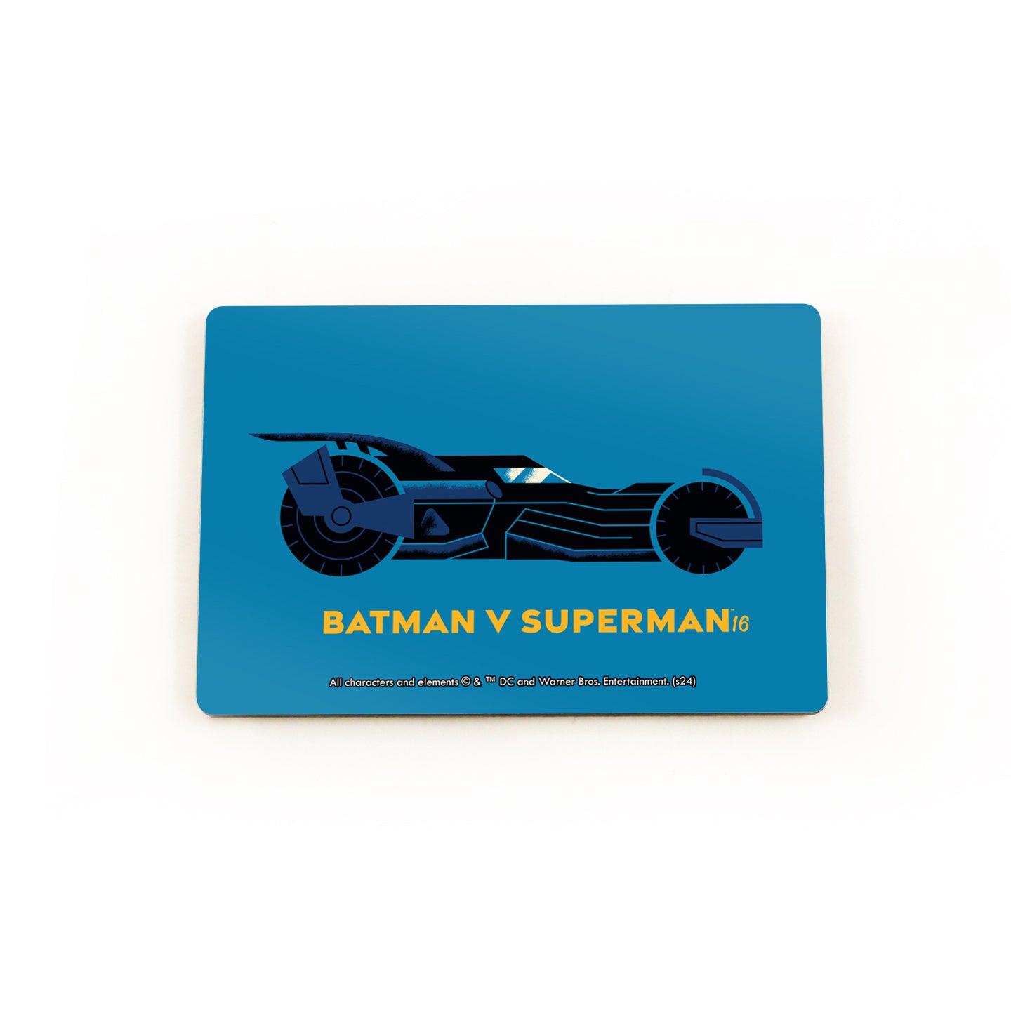 Batman 85th Anniversary (Batman V Superman Batmobile 2016) Hardboard Rectangle Magnet HBDMH034