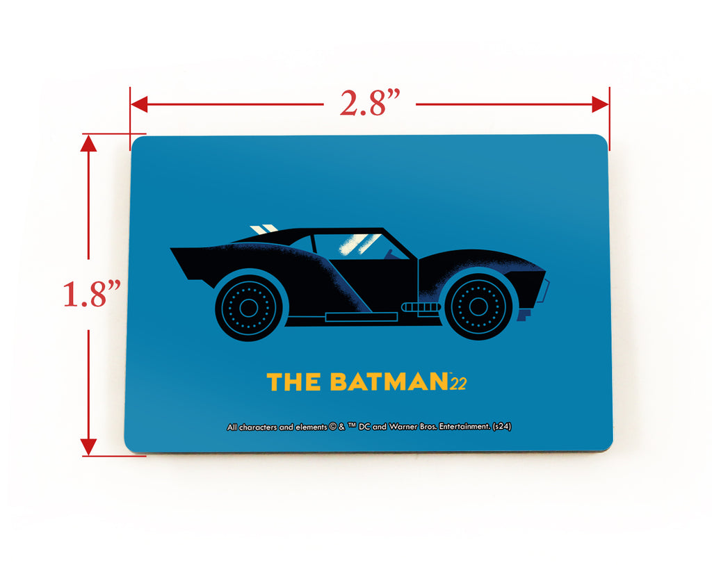 Batman 85th Anniversary (The Batman Batmobile 2022) Hardboard Rectangle Magnet HBDMH035