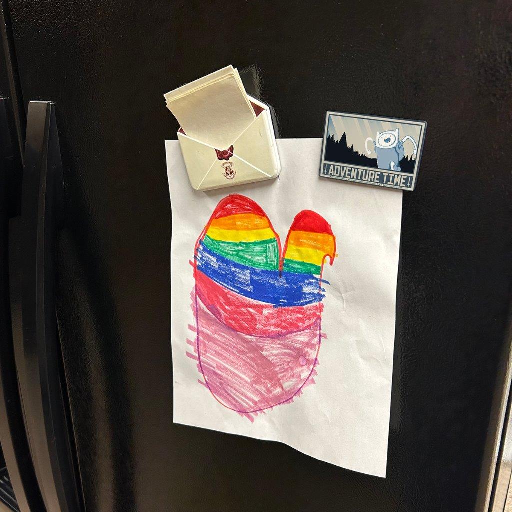 Adventure Time (Finn the Human) Hardboard Rectangle Magnet HBDMH047