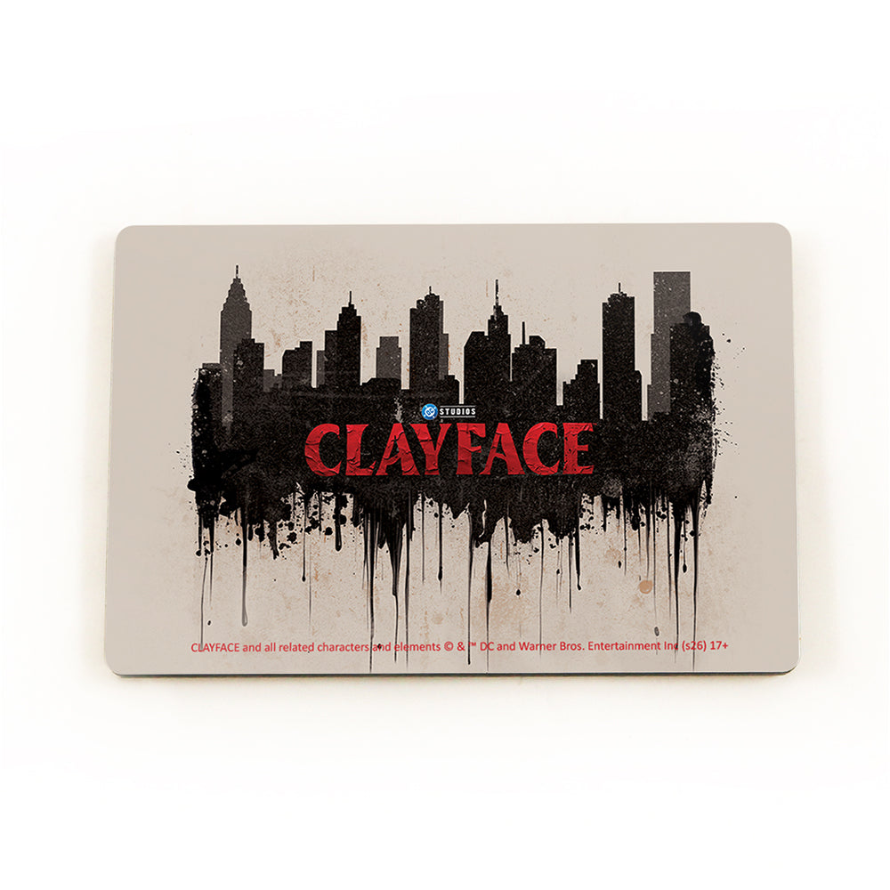 Clayface (Melting City) 2.8” x 1.8” Hardboard Rectangle Magnet HBDMH066