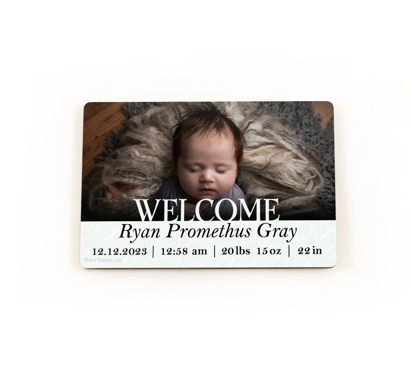 New Baby Collection (Birth Announcement - Personalized) Hardboard Magnet