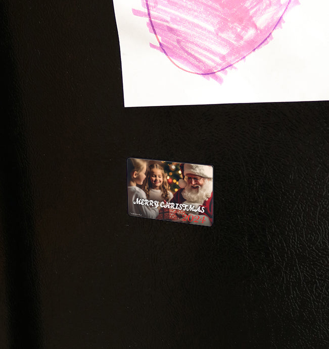 Christmas Collection (Santa & Kids - Personalized) Hardboard Magnet