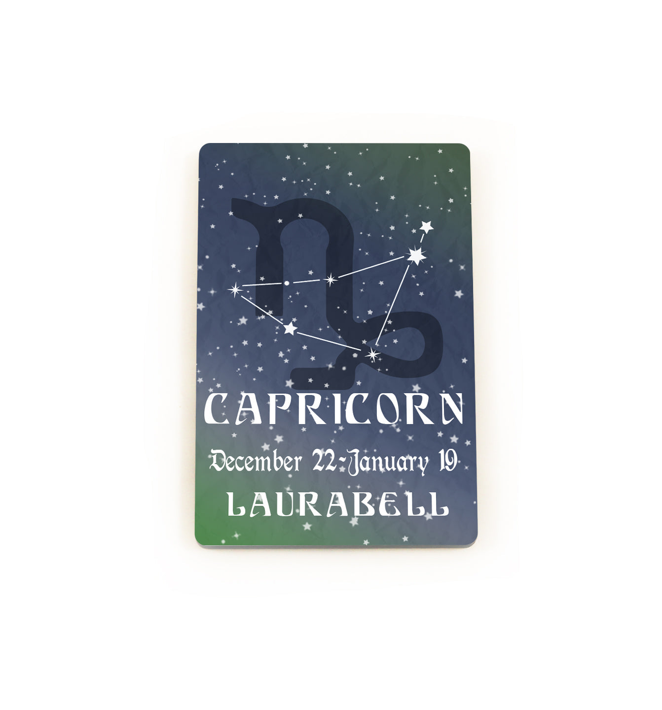 Zodiac Collection (Capricorn - Personalized) Hardboard Magnet