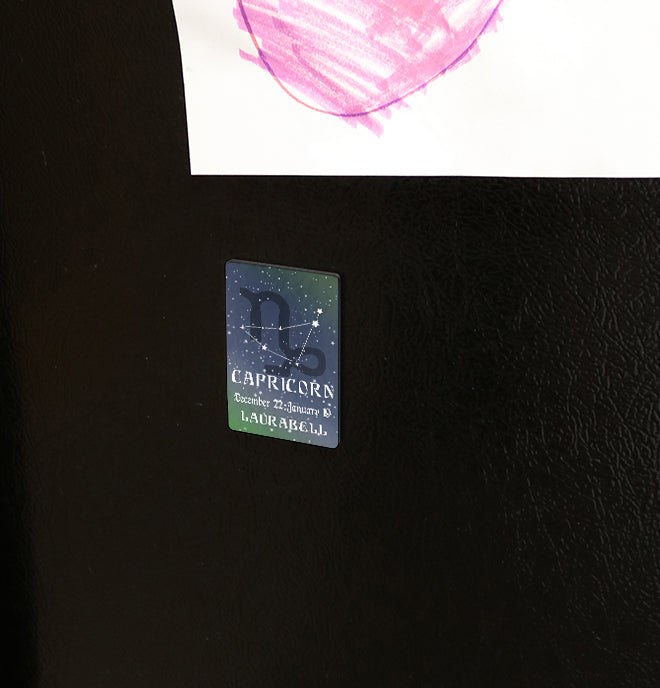 Zodiac Collection (Capricorn - Personalized) Hardboard Magnet