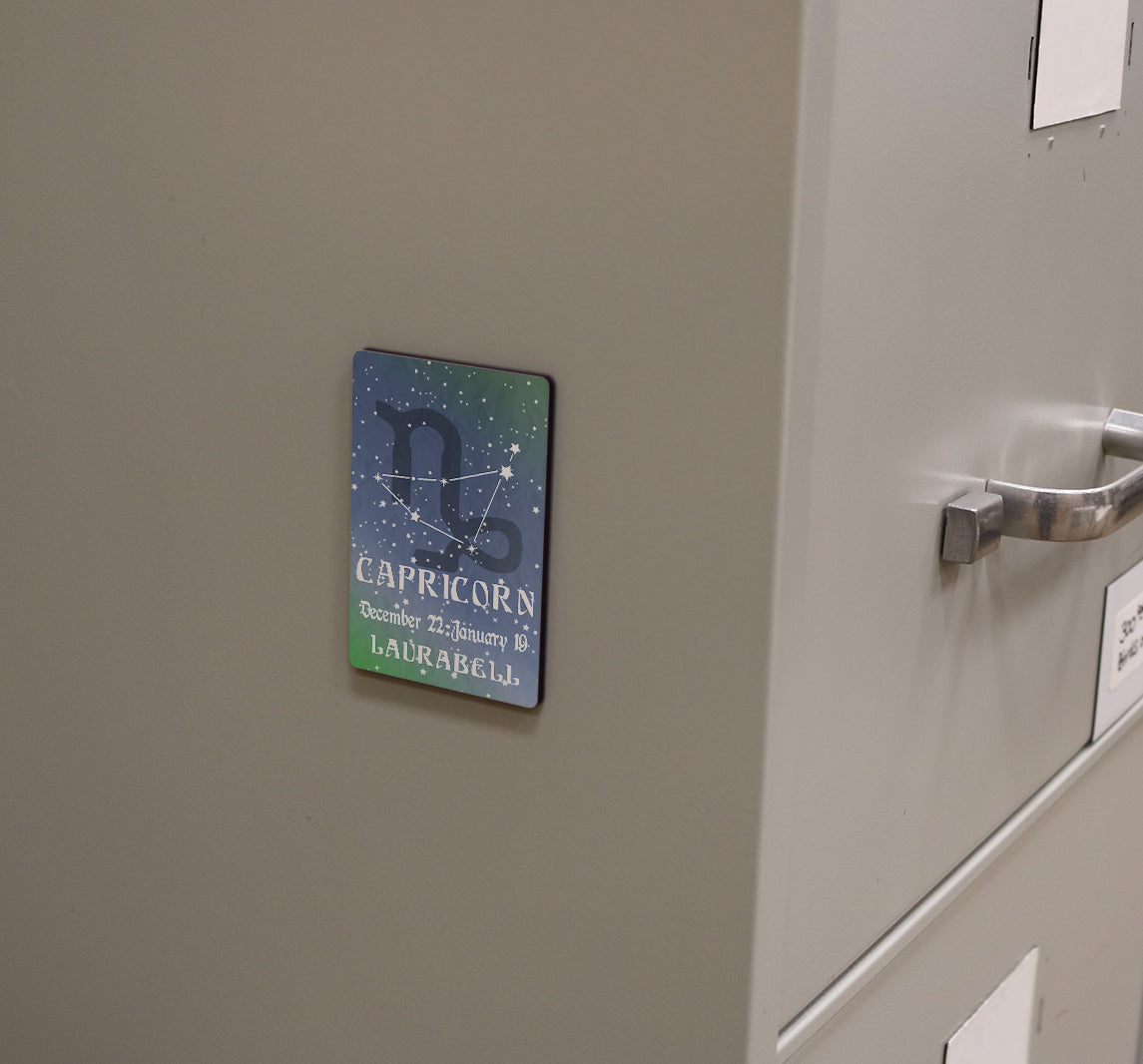 Zodiac Collection (Capricorn - Personalized) Hardboard Magnet