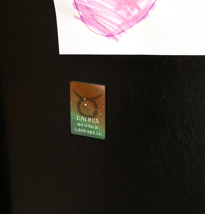 Zodiac Collection (Taurus - Personalized) Hardboard Magnet