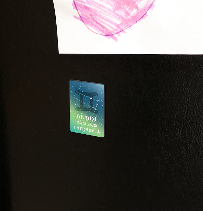 Zodiac Collection (Gemini - Personalized) Hardboard Magnet