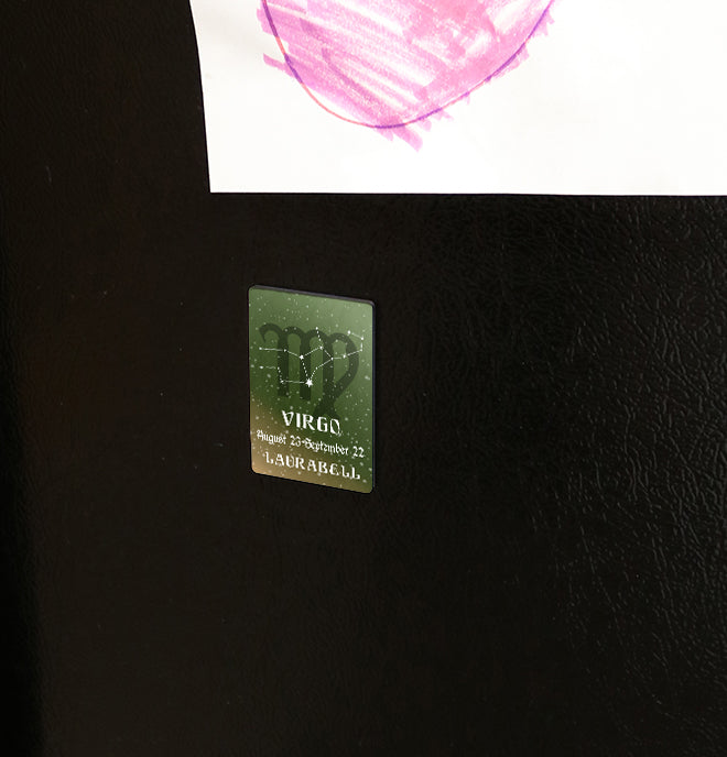 Zodiac Collection (Virgo - Personalized) Hardboard Magnet