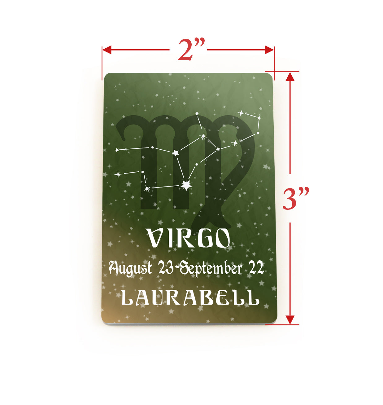 Zodiac Collection (Virgo - Personalized) Hardboard Magnet