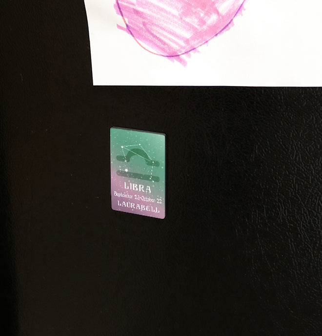 Zodiac Collection (Libra - Personalized) Hardboard Magnet