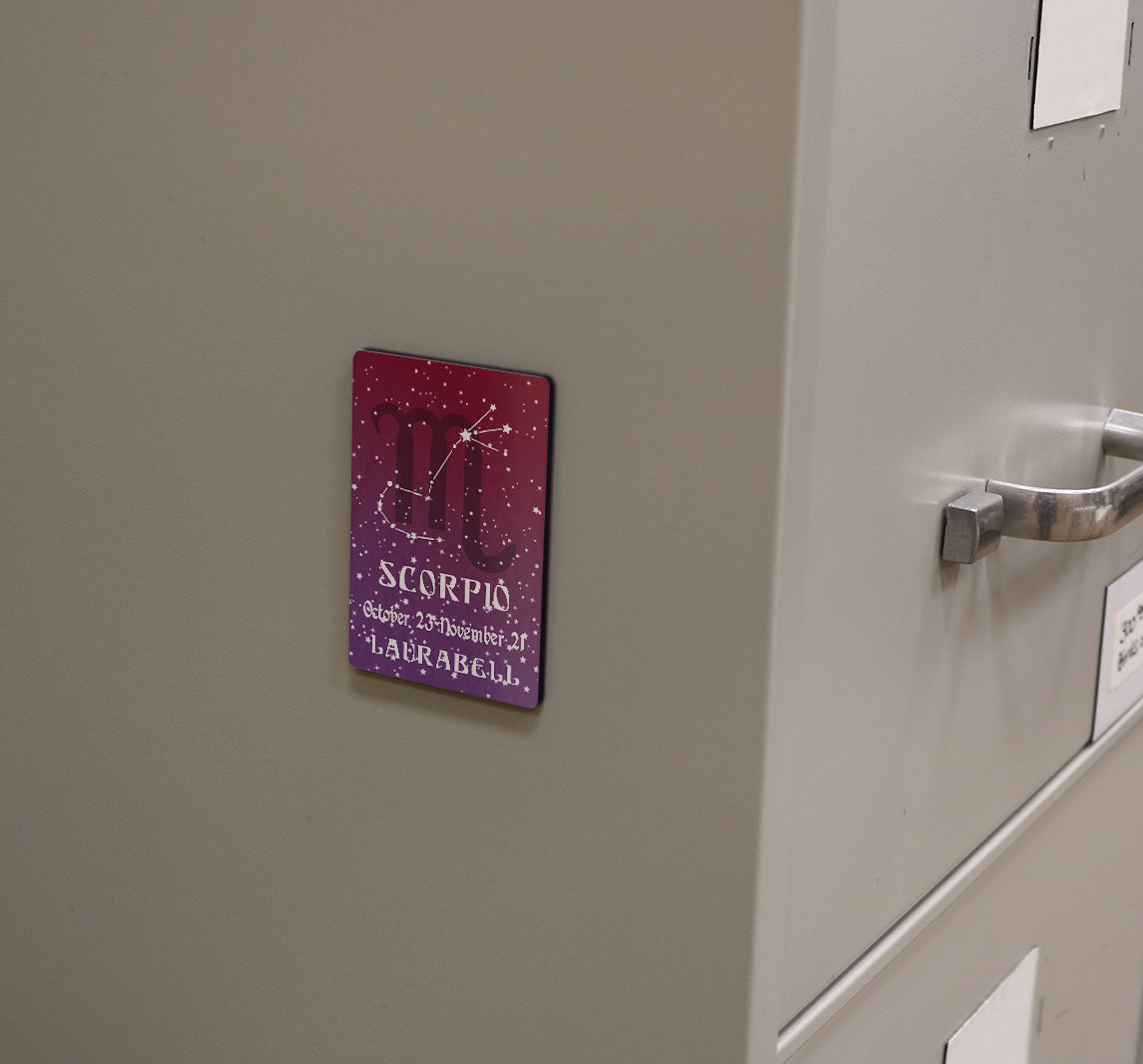 Zodiac Collection (Scorpio - Personalized) Hardboard Magnet