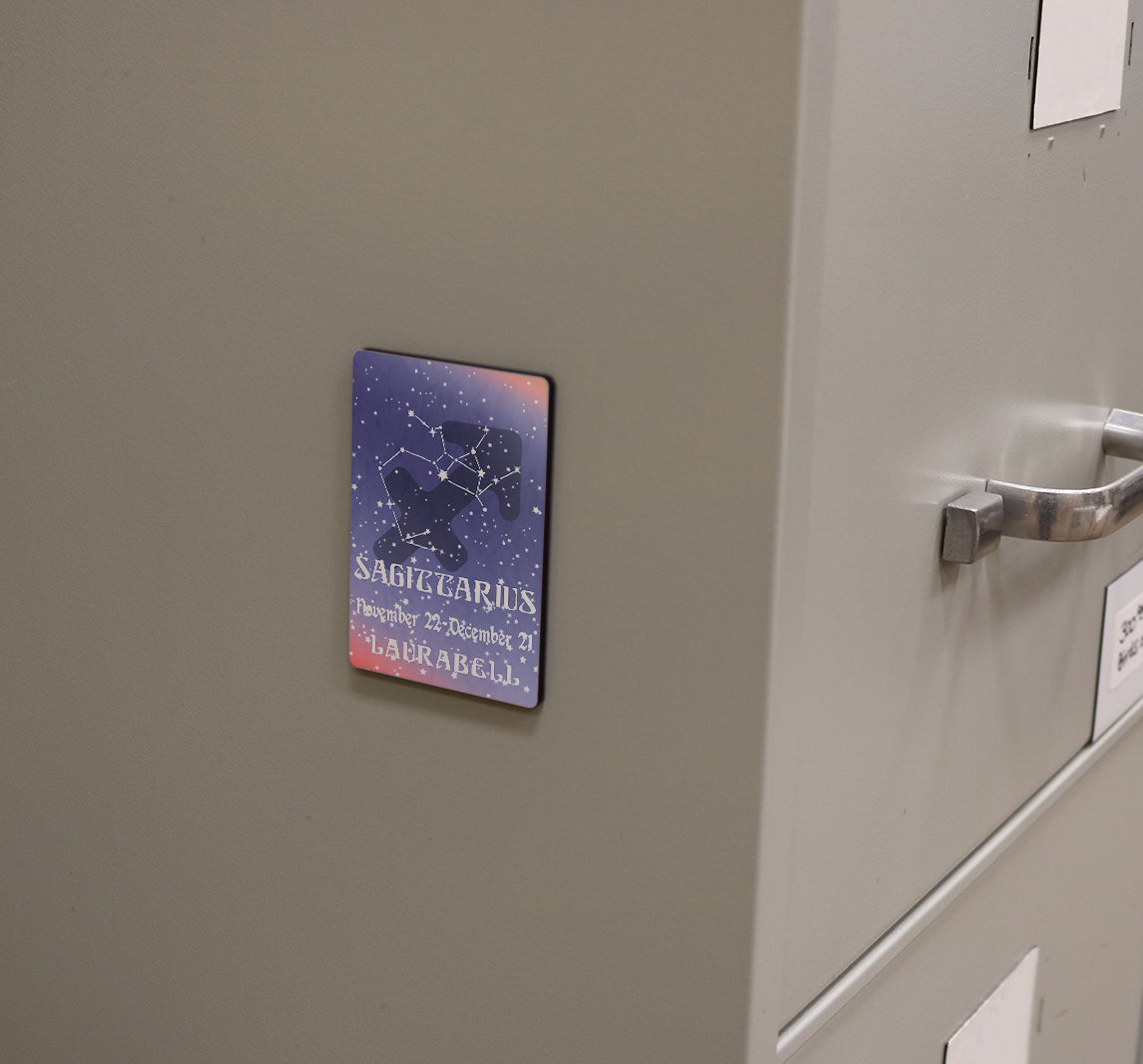 Zodiac Collection (Sagittarius - Personalized) Hardboard Magnet