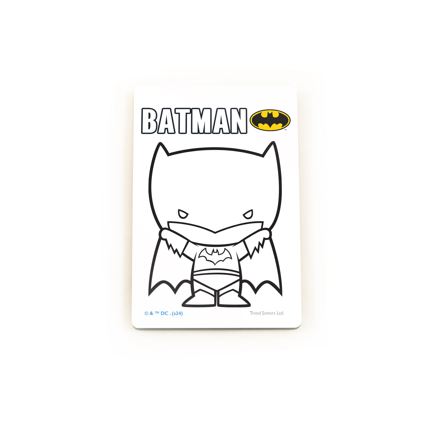 Justice League (Batman – Chibi Coloring Magnet) Hardboard Rectangle Magnet HBDMV027