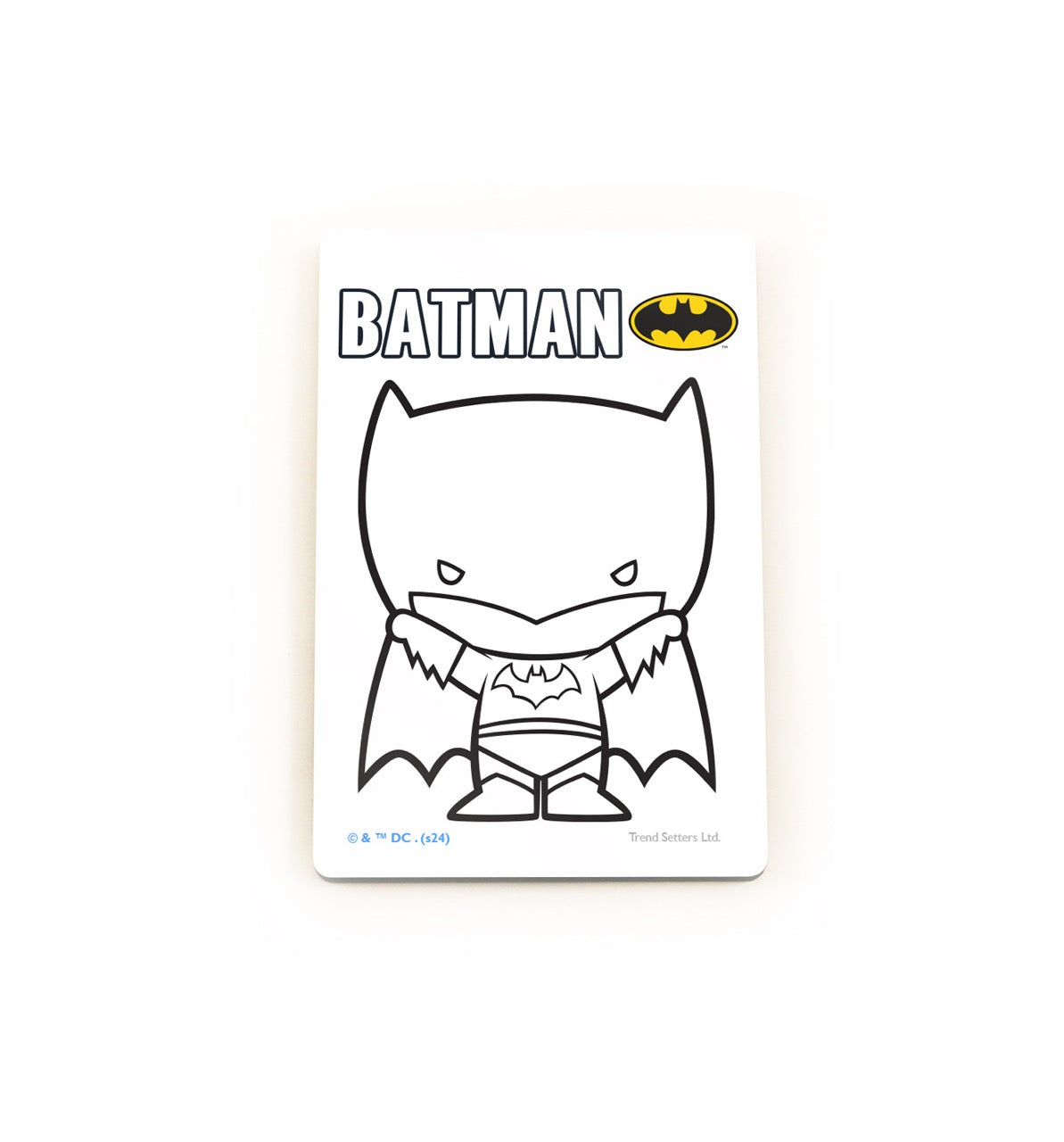 Justice League (Batman – Chibi Coloring Magnet) Hardboard Rectangle Magnet HBDMV027